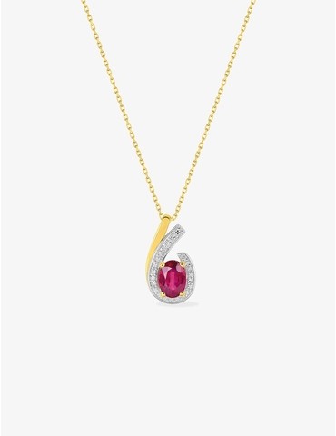 Collier motif fantaisie or...