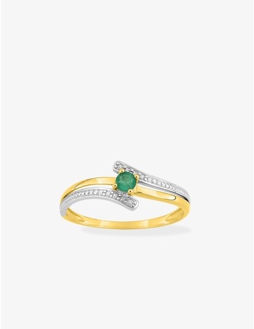 Bague émeraude or 375‰