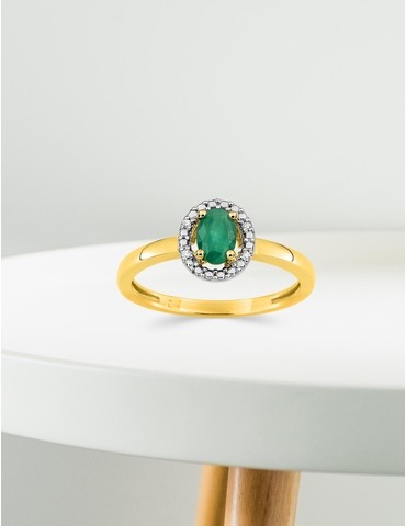 Bague or jaune 375‰,...