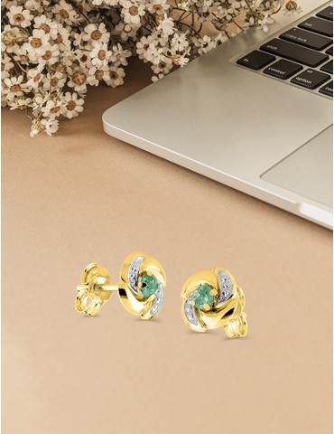 Boucles d'oreilles clous or...