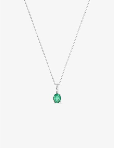 Collier goutte or blanc...