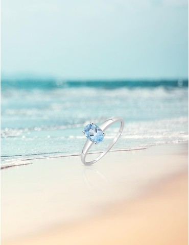 Bague sertie 4 griffes or...