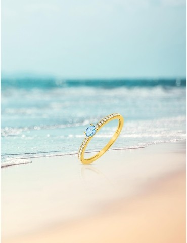Bague or jaune 375‰,...