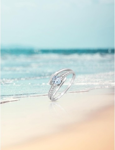 Bague double branches or...