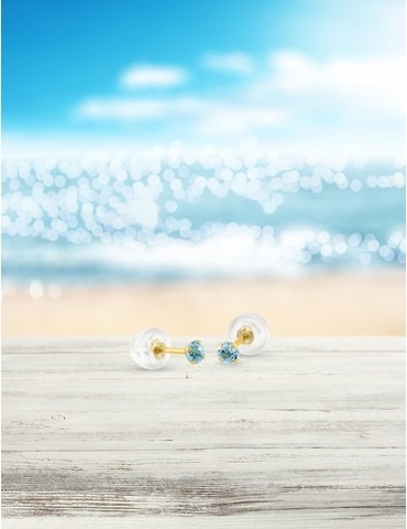 Boucles d'oreilles clous or...