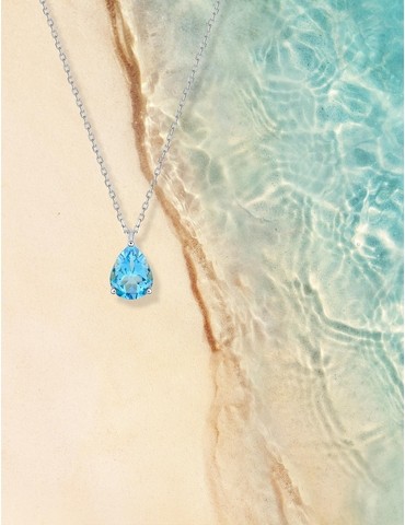 Collier or blanc 375‰ et...