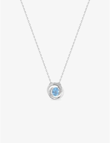 Collier or blanc 375‰ et...