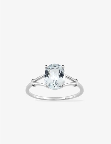 Bague or blanc 375‰,...