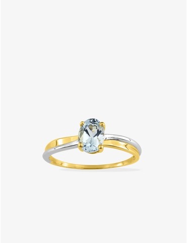 Bague bicolore 375‰,...