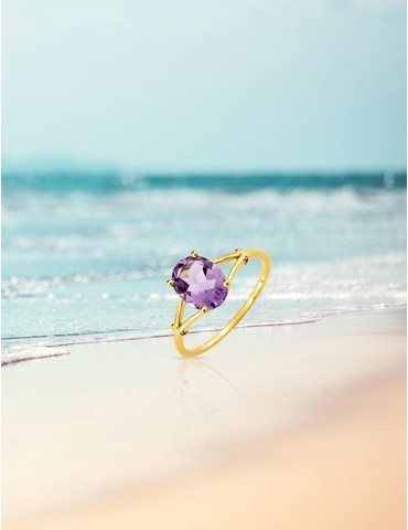Bague or jaune 375‰,...