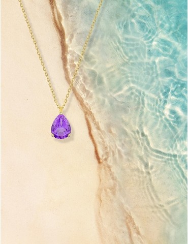 Collier or jaune 375‰,...