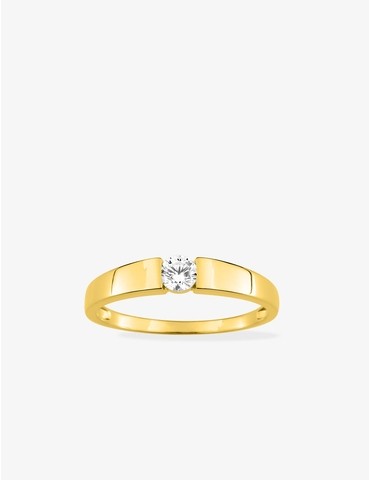 Bague solitaire pince or...