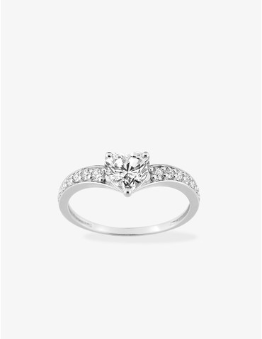 Bague fantaisie solitaire...