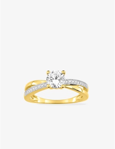 Bague fantaisie solitaire...