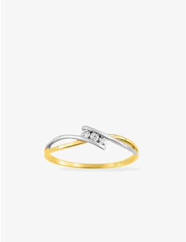 Bague trilogie 375 ‰ oxyde...