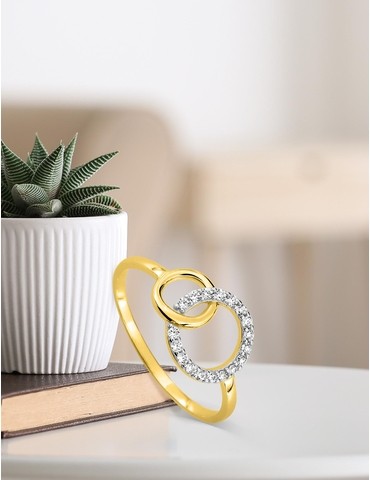 Bague fantaisie bicolore or...