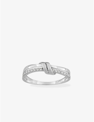 Bague fantaisie or blanc...