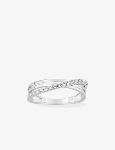 Bague fantaisie or blanc...