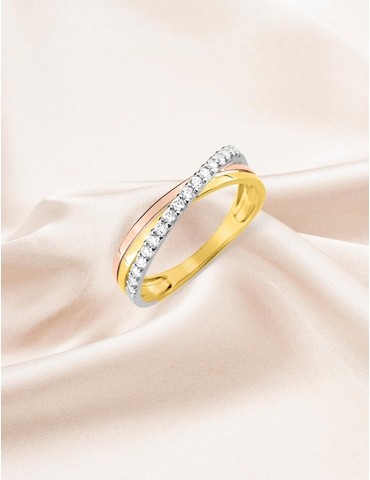Bague fantaisie 3 ors 375‰...
