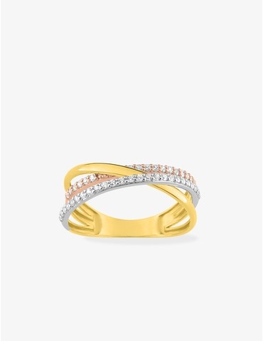 Bague fantaisie 3 ors 375‰...