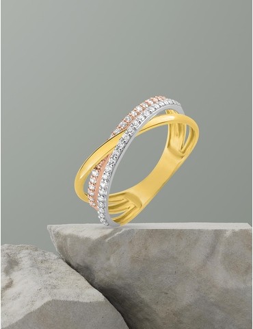 Bague fantaisie 3 ors 375‰...