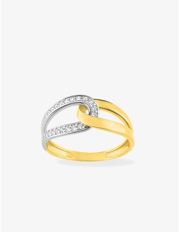 Bague fantaisie or jaune...