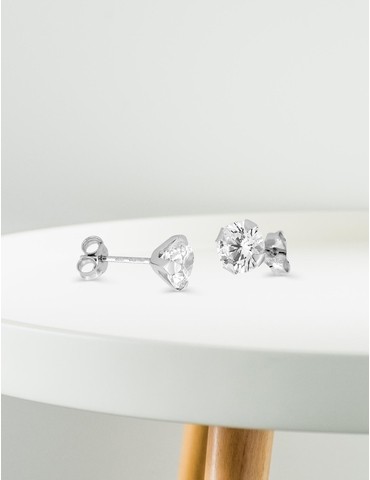 Boucles d'oreilles or blanc...