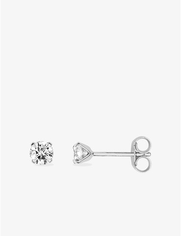 Boucles d'oreilles or blanc...