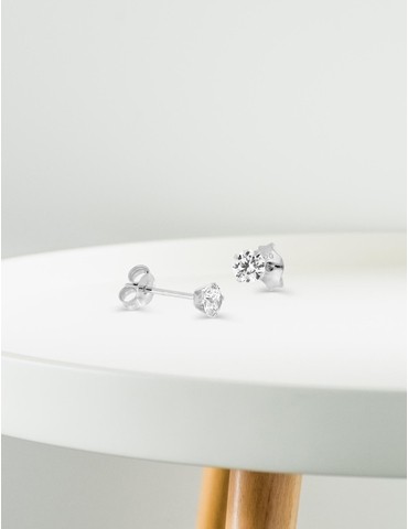 Boucles d'oreilles or blanc...