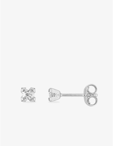 Boucles d'oreilles or blanc...