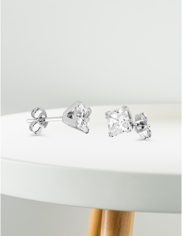 Boucles d'oreilles or blanc...