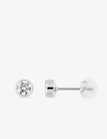 Boucles d'oreilles or blanc...