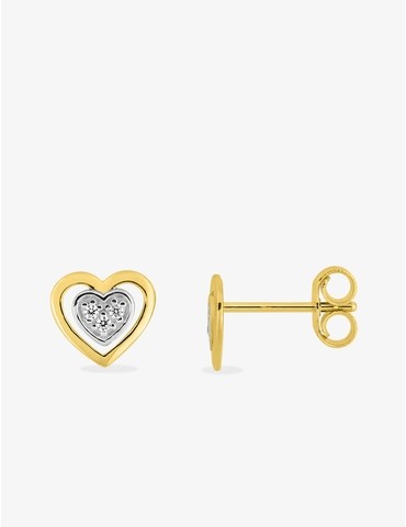 Boucles d'oreilles cœur or...