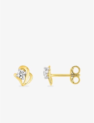 Boucles d'oreilles cœur or...