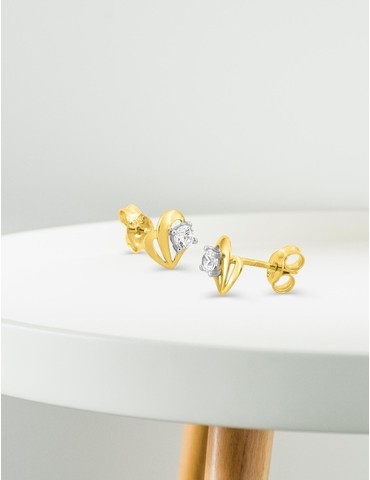 Boucles d'oreilles cœur or...