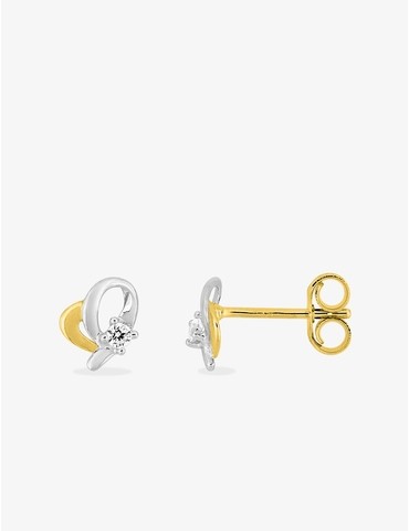 Boucles d'oreilles cœur or...