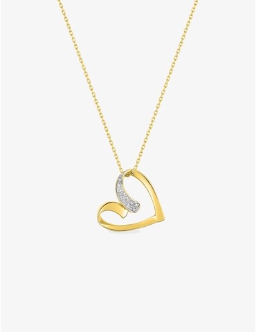 Collier cœur oxydes de...