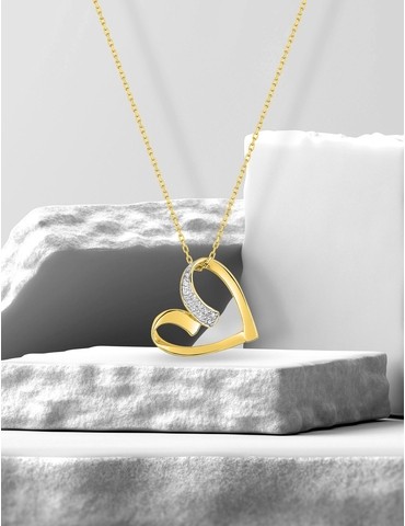 Collier cœur oxydes de...