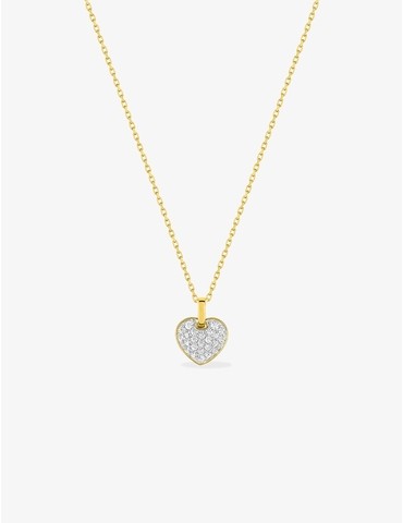 Collier cœur empierré...