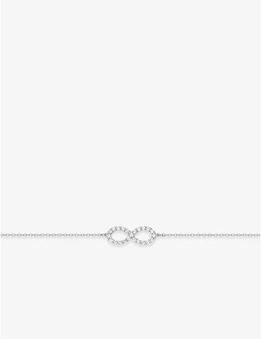 Bracelet infini en or blanc...