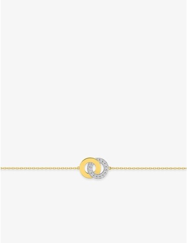 Bracelet bicolore cercle or...