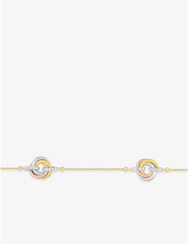 Bracelet tricolore or 375‰...