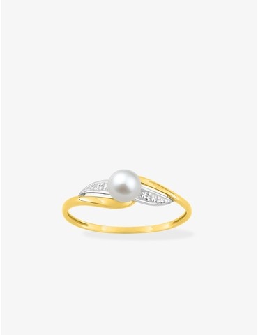 Bague bicolore en or 375‰...