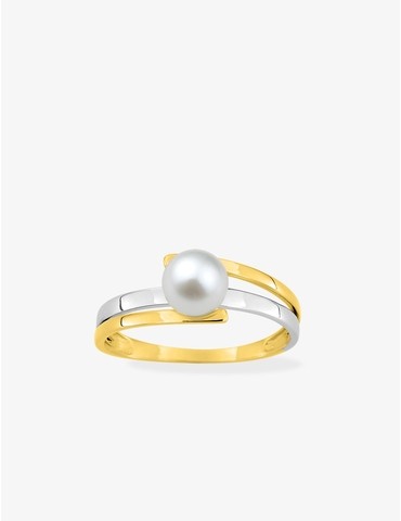 Bague bicolore en or 375‰...