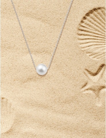 Collier or blanc 375‰ et...