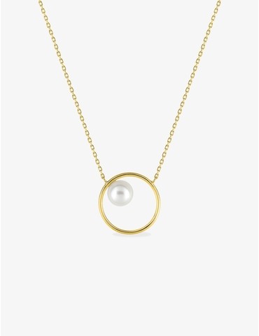 Collier cercle or jaune...