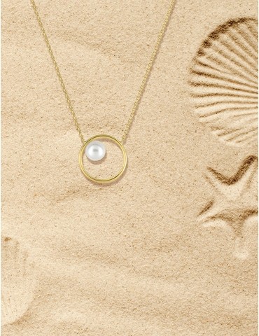 Collier cercle or jaune...