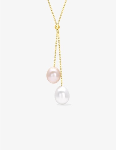 Collier cravate or jaune...