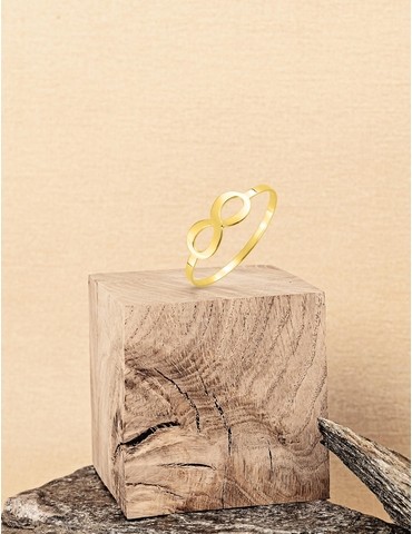 Bague infini en or jaune 375 ‰