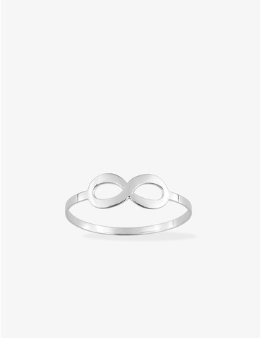 Bague infini en or blanc 375 ‰